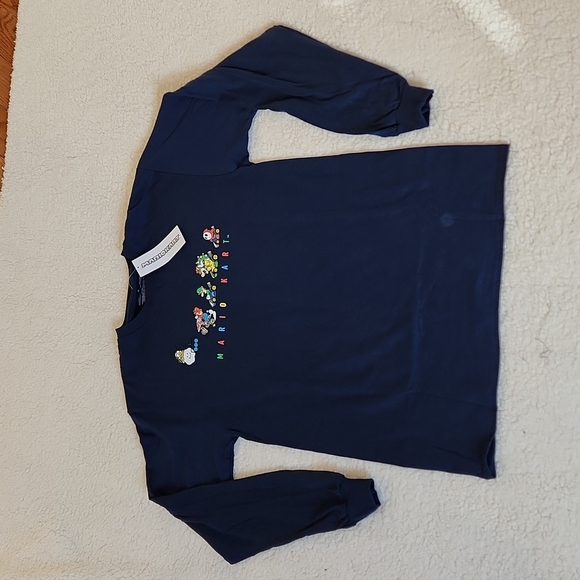 NWT Nintendo Mario Brothers long sleeve Black shirt, Medium - Picture 2 of 6